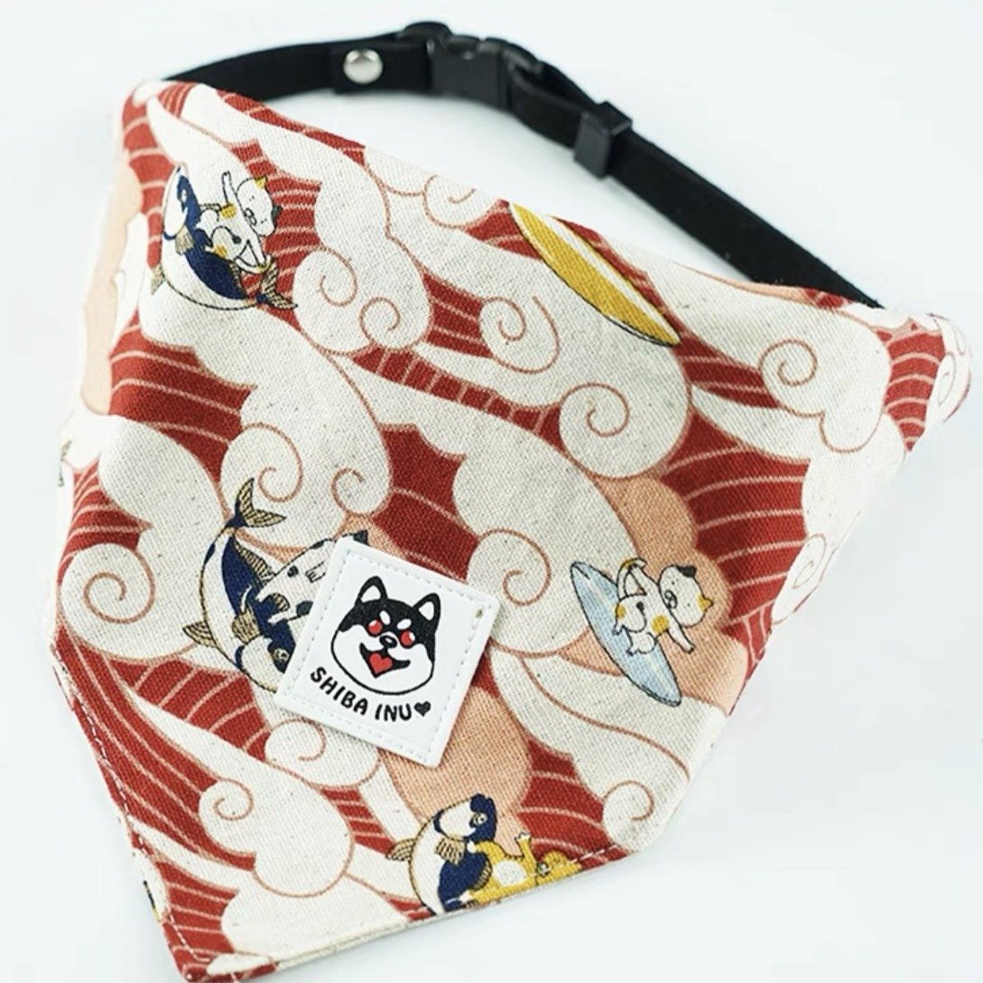 SHIBA INU Style Dog Bandana - MOMOPOPO